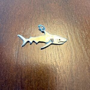 Silver Shark Fish Pendant